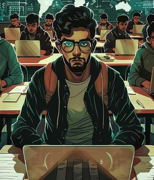 Rappresentazione illustrativa di Raffaele Santoro, non fotografia reale